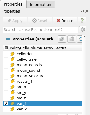 selection of 'var_1' in Paraview