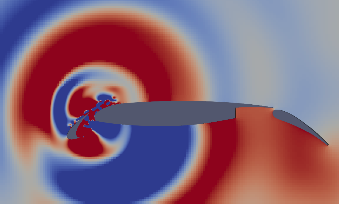 'var_1' plot in Paraview, zoomed in